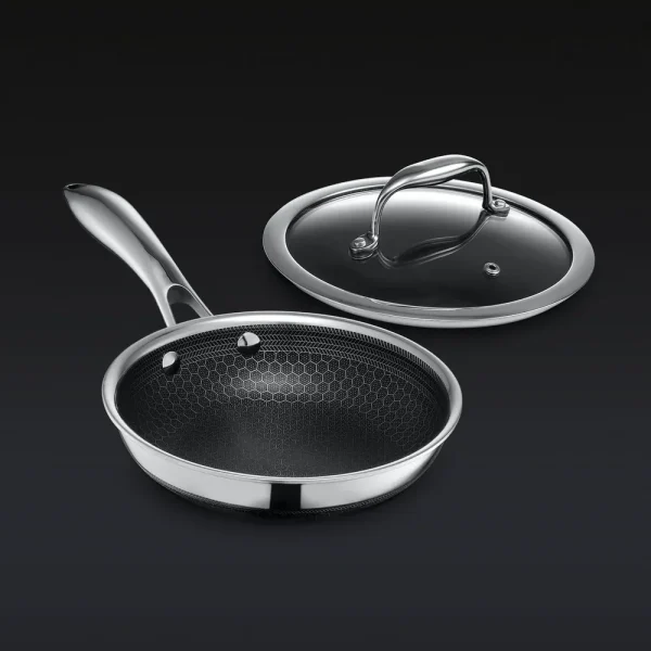 Hybrid Fry Pan with Lid, 7"